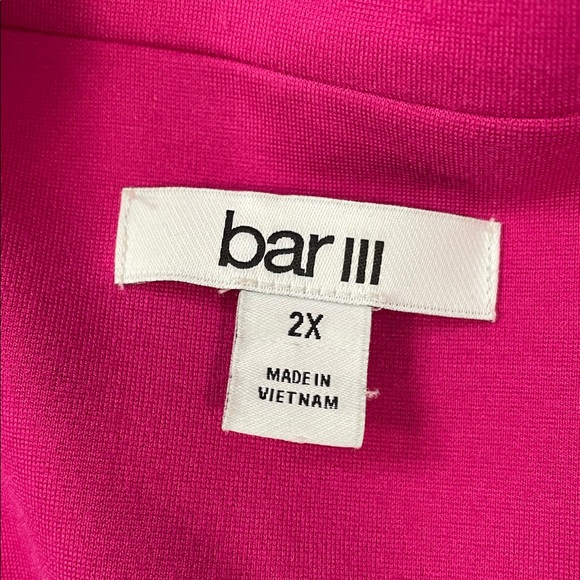 Bar III Vibrant Pink Open Blazer - Picture 3 of 6